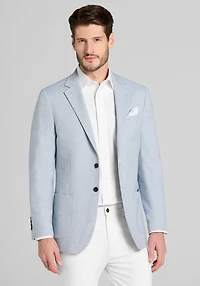 Jos. A. Bank Tailored Comfort Stretch Fit Linen Blend Herringbone Sportcoat