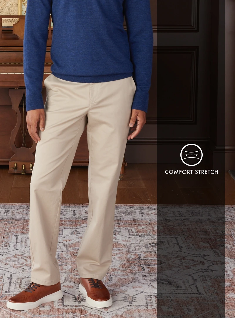 Comfort Stretch Dress Pants - Tailored Fit
