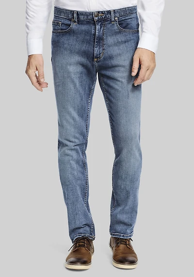 Tailored Fit Straight Leg Denim Jean