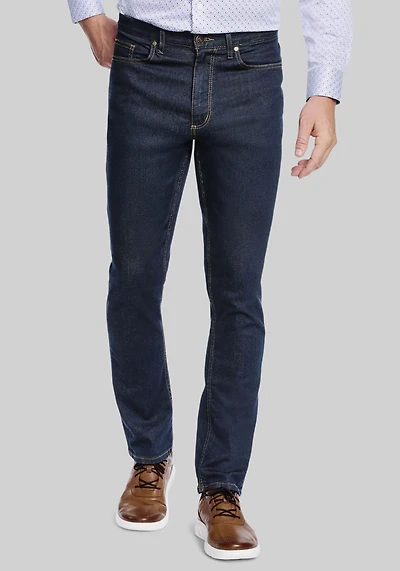Johnston & Murphy Tailored Fit Straight Leg Denim Jeans