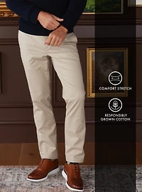 Jos. A. Bank Comfort Stretch Casual Chinos - Tailored Fit