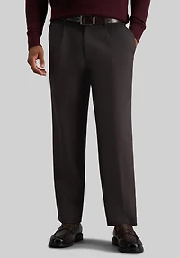 Haggar Classic Fit Iron-Free Premium Pleated Khaki Pants