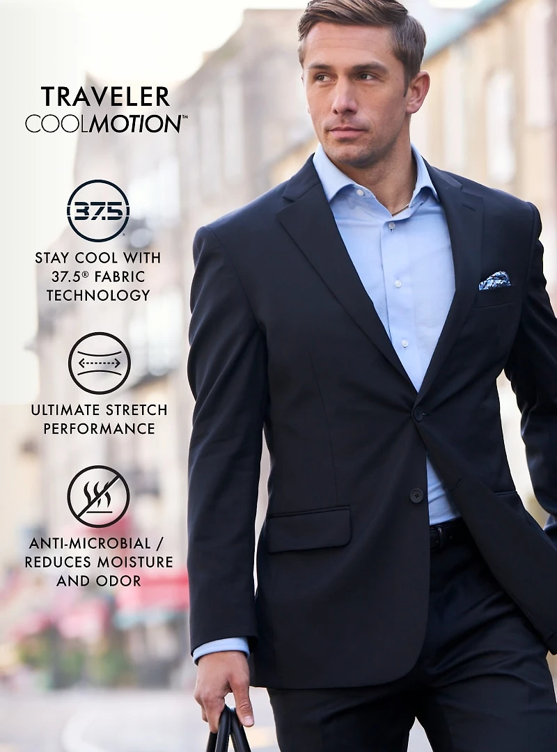 Traveler® Collection Traditional Fit Suit Separates Pants