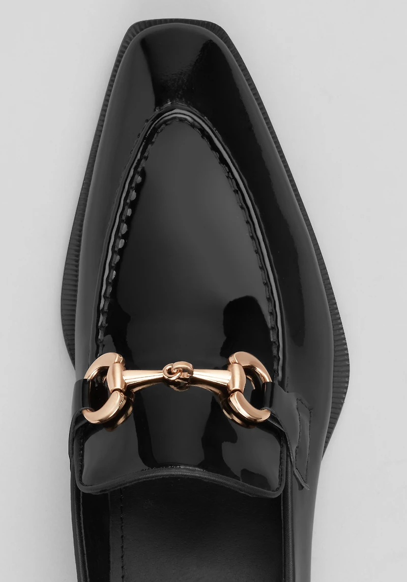 Carrucci Moc Bit Patent Leather Loafers