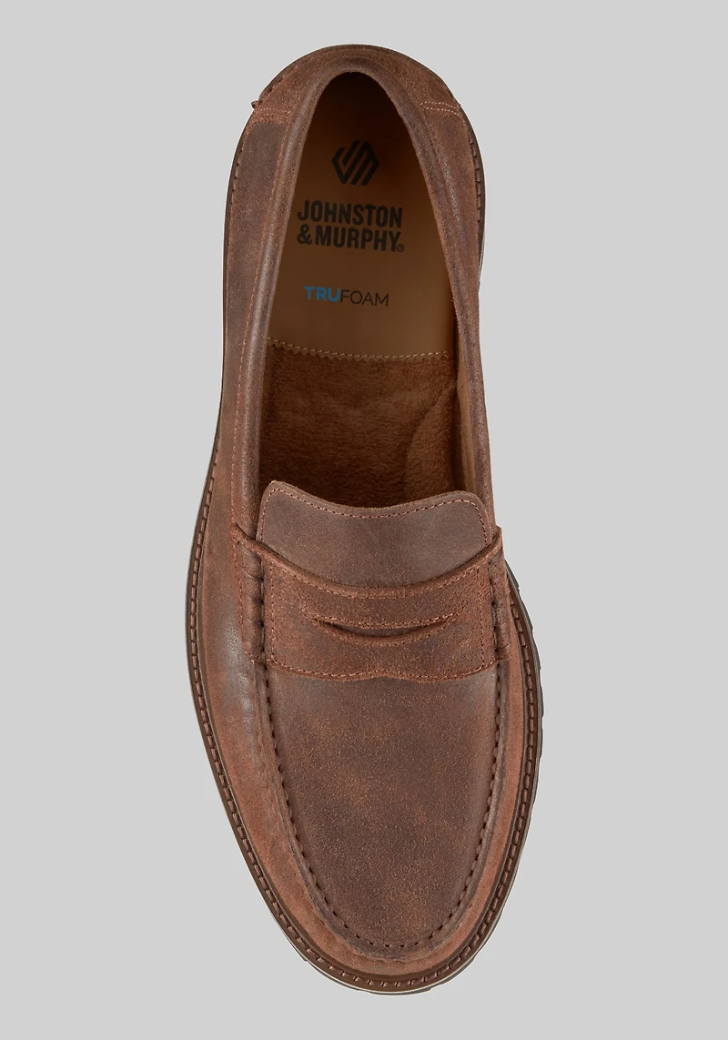 Johnston & Murphy Collier Penny Moc Toe Loafers