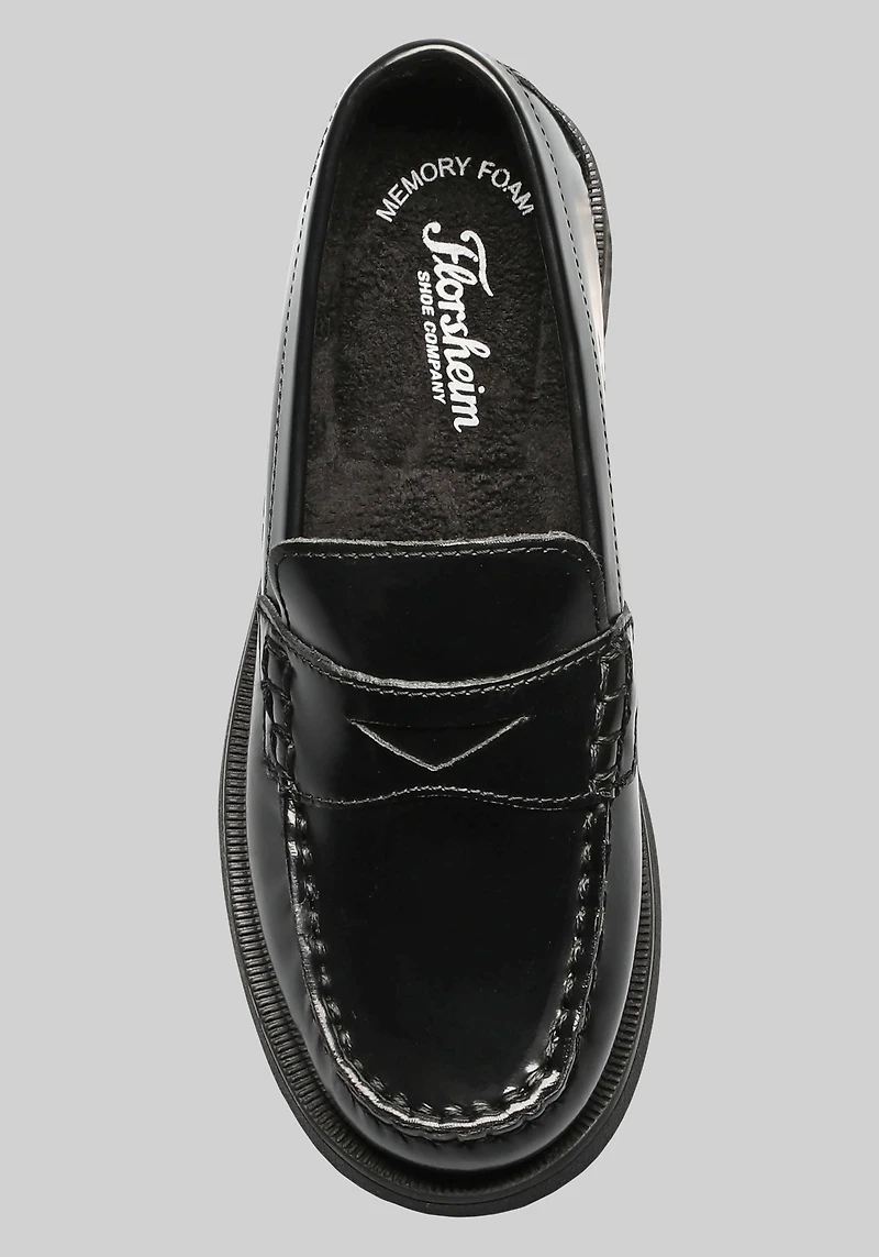 Florsheim Croquet Jr Boys Moc Toe Penny Loafers