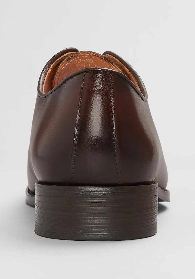 Carrucci Hand-Burnished Dress Oxfords