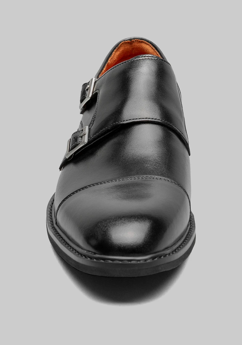 Stacy Adams Boswell Double Monk Strap Cap Toe Shoes