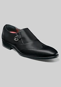 Stacy Adams Lockwood Wingtip Ornament Slip On Shoes