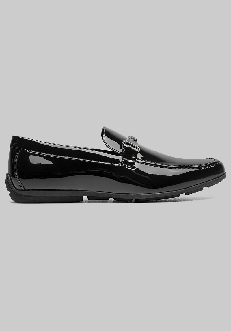 Stacy Adams Sheridan Patent Leather Moc Toe Bit Loafers