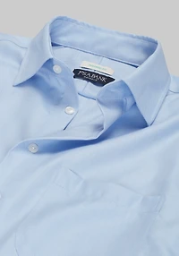 Reserve Collection Tailored Fit Spread Collar Herringbone Dress Shirt