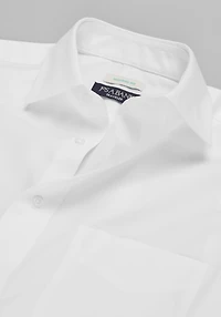 Traveler® Collection Tailored Fit Spread Collar Solid Dress Shirt