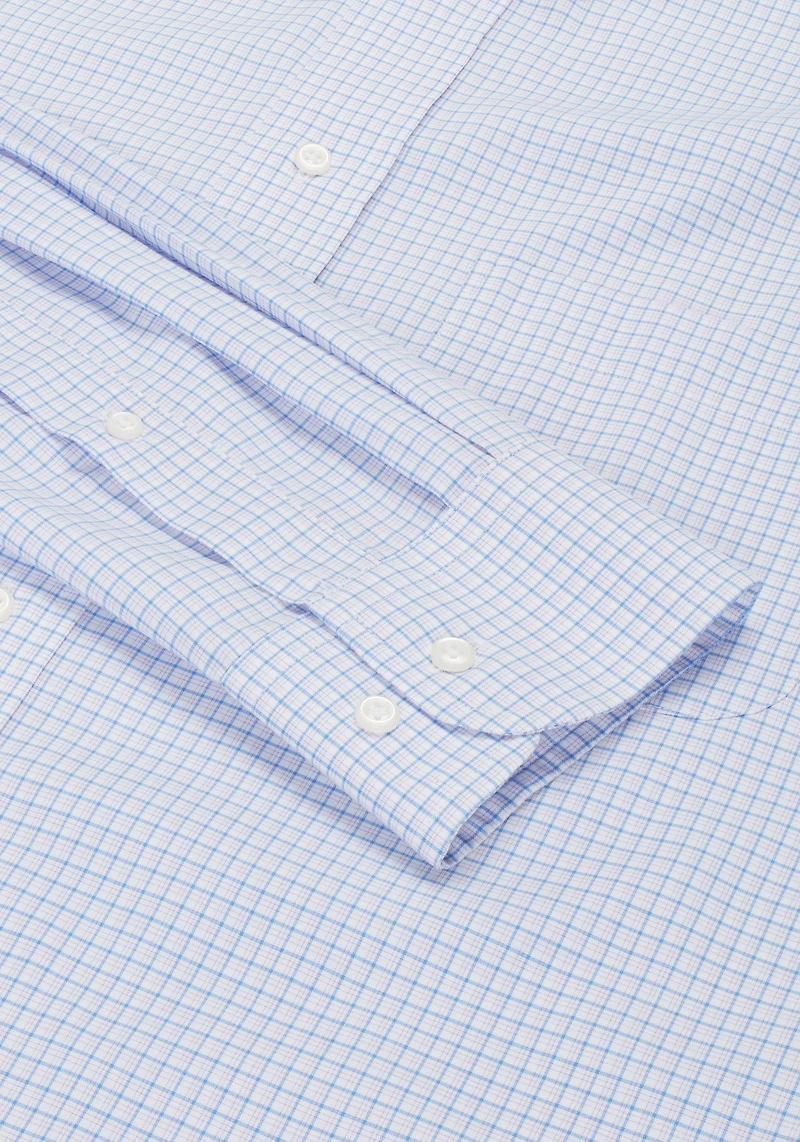 Traveler® Collection Traditional Fit Graph Plaid Dress Shirt