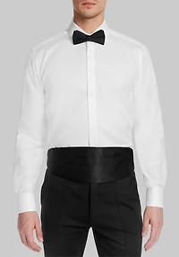 Michelsons of London Tailored Fit Pique Formal Dress Shirt