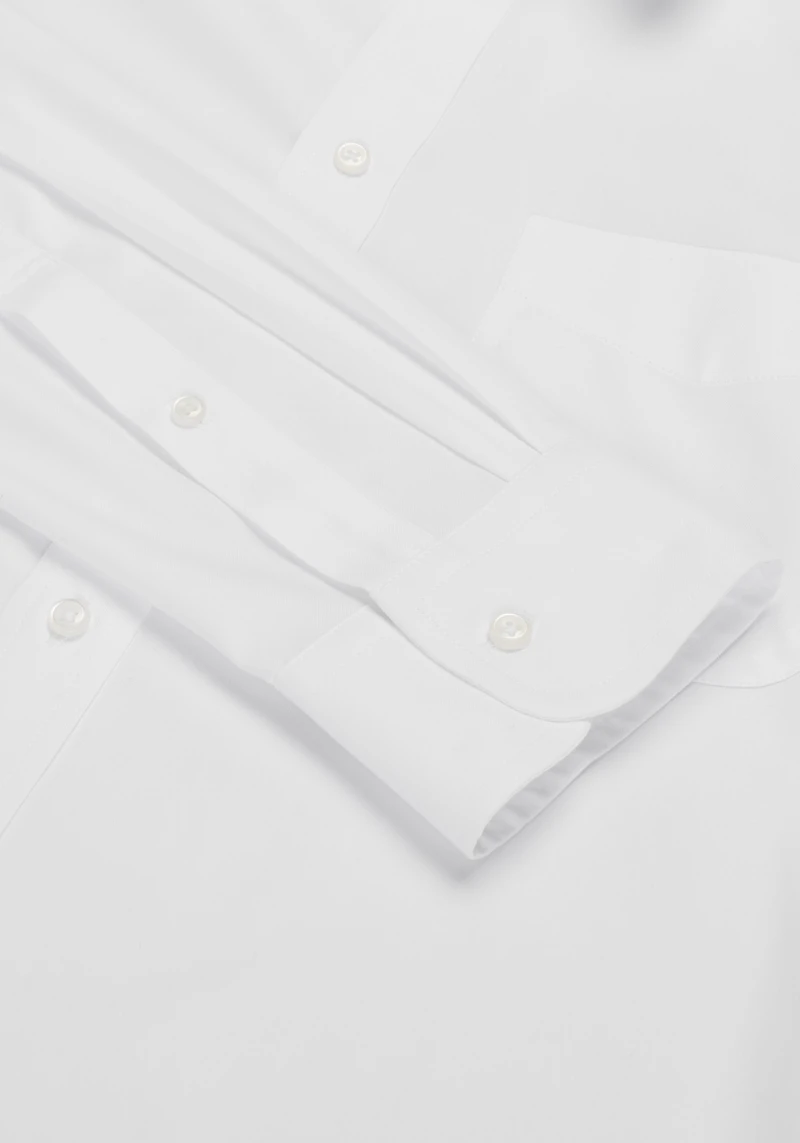 Traveler? Collection Slim Fit Point Collar Solid Dress Shirt