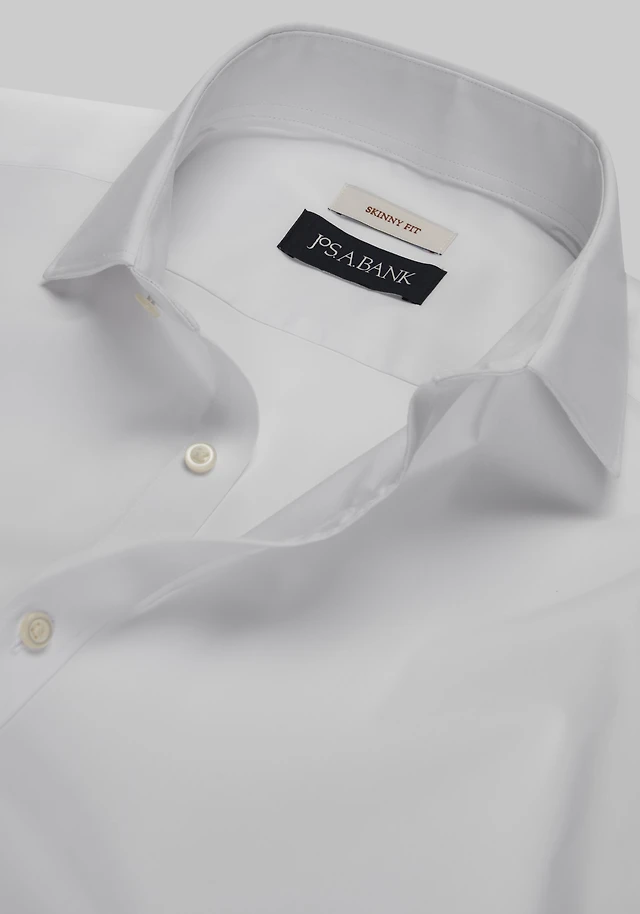 JoS. A. Bank Men's 1905 Collection Traditional Fit Solid Dress Shirt at Jos.  A. Bank, Cream/White at Hamilton Place in Chattanooga, TN
