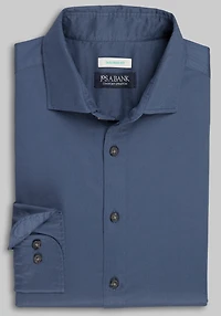 Jos. A. Bank Tailored Fit Solid Twill Sportshirt - Big & Tall CLEARANCE