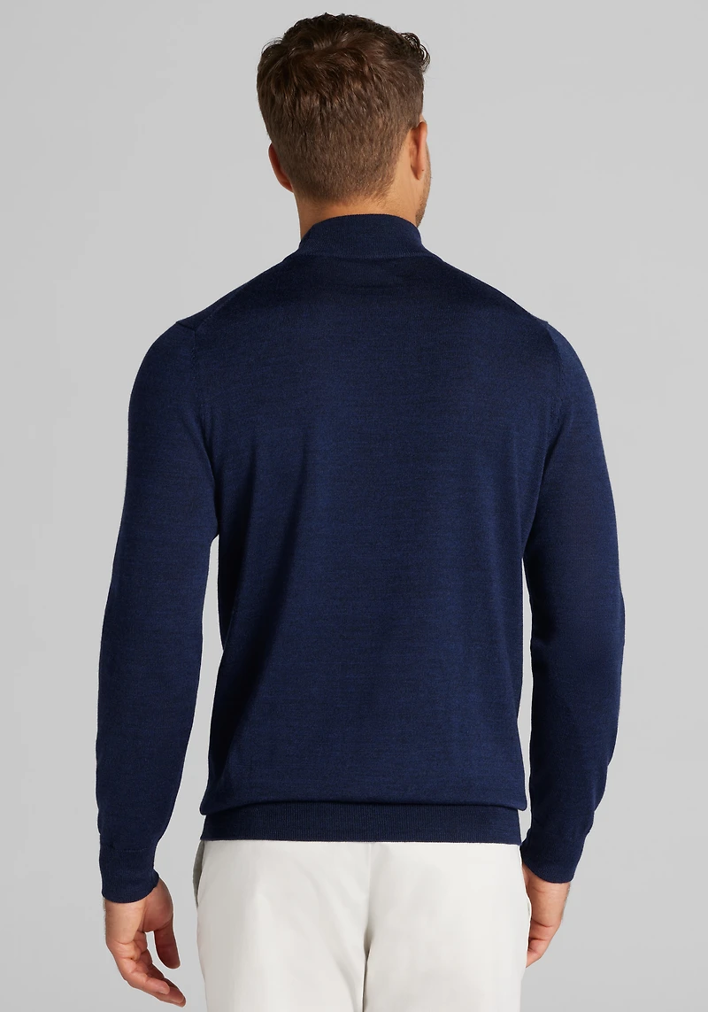 Traveler® Performance Tailored Fit Merino Blend Mock Neck Sweater - Big & Tall CLEARANCE