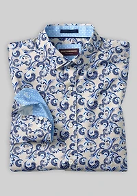 Johnston & Murphy Tailored Fit Stylized Paisley Sportshirt