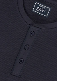 1905 Collection Tailored Fit Waffle Knit Henley - Big & Tall CLEARANCE