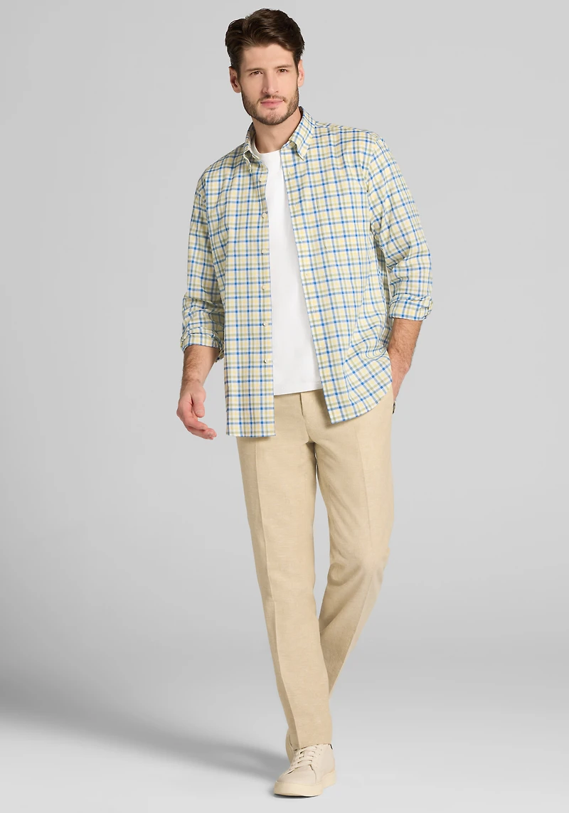 Jos. A. Bank Tailored Fit Bold Check Sportshirt
