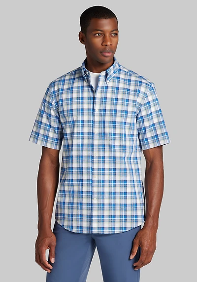 Jos. A. Bank Tailored Fit Bright Check Sportshirt