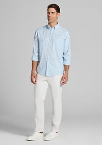 Traveler® Performance Tailored Fit Medium Grid Sportshirt