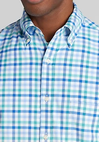 Traveler® Performance Tailored Fit Plaid Sportshirt