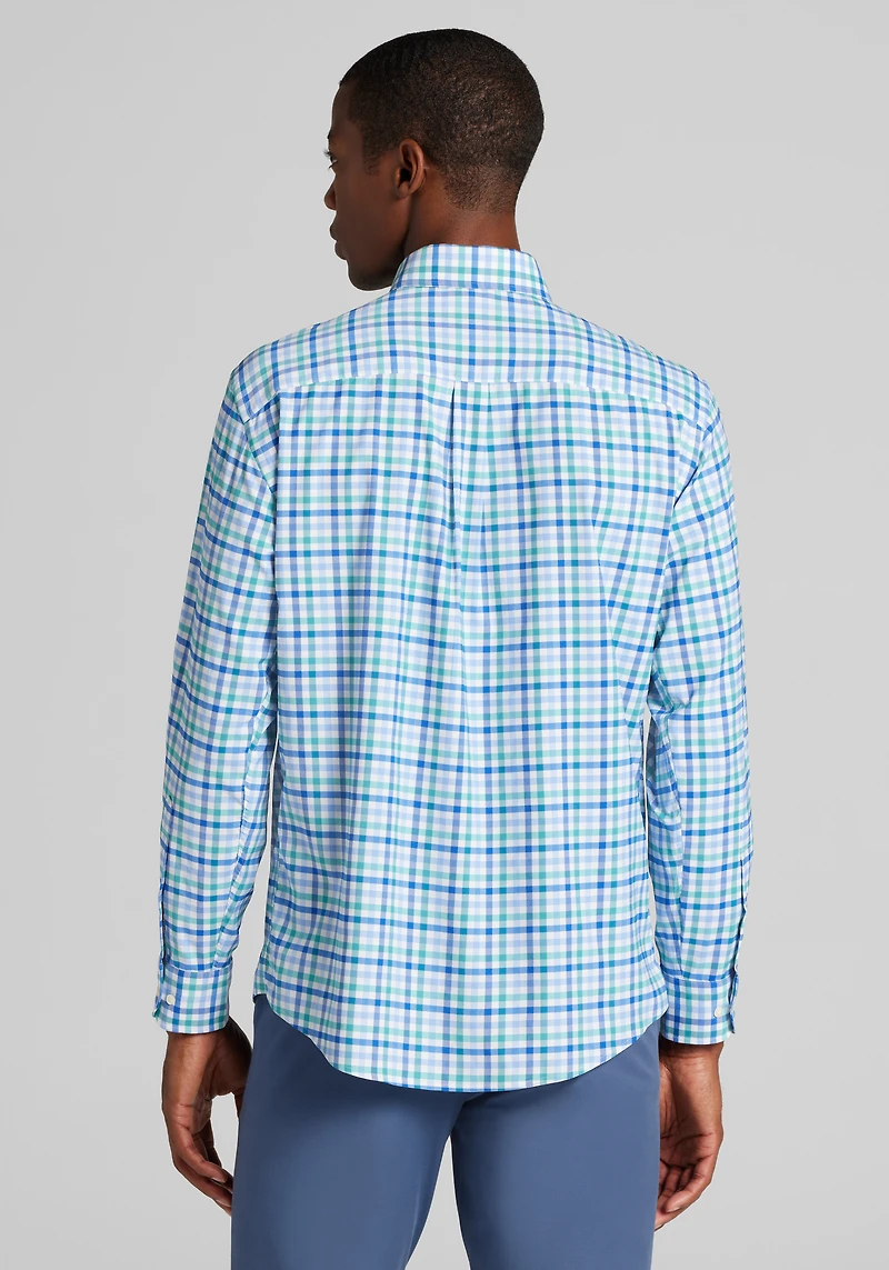 Traveler® Performance Tailored Fit Plaid Sportshirt