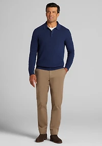 Jos. A. Bank Tailored Fit Textured Polo Sweater