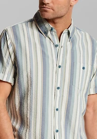 Weatherproof Vintage Traditional Fit Seersucker Stripe Shirt