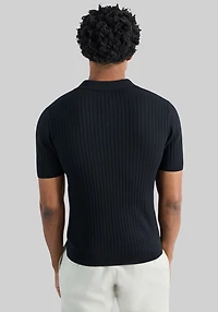 Haggar Slim Fit Johnny Collar Short Sleeve Sweater