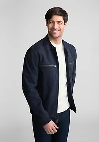 Mauritius Traditional Fit Textured Leather Jacket