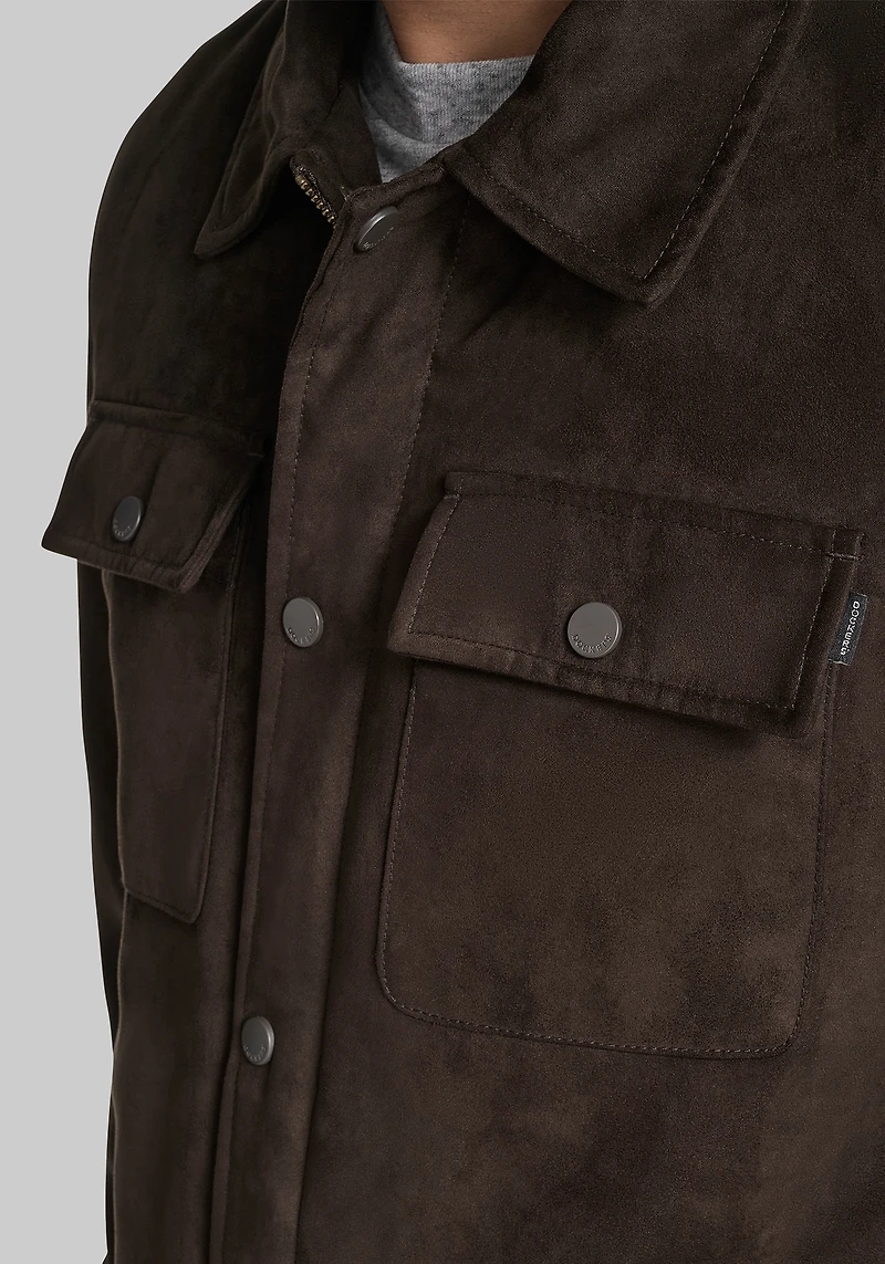 Dockers Traditional Fit Faux Microsuede Shacket