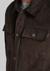 Dockers Traditional Fit Faux Microsuede Shacket