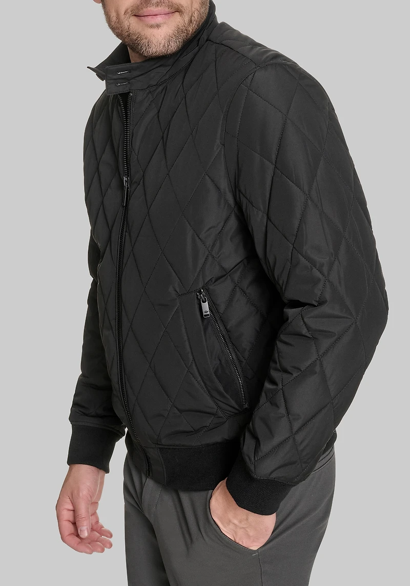 Dockers Traditional Fit Diamond Quilted Bomber Jacket