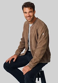 Mauritius Traditional Suede Bomber Jacket