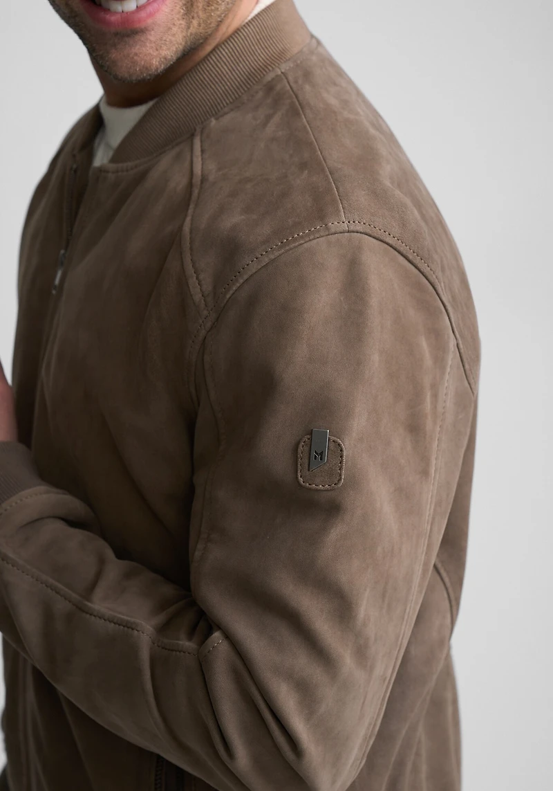 Mauritius Traditional Suede Bomber Jacket