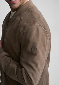Mauritius Traditional Suede Bomber Jacket