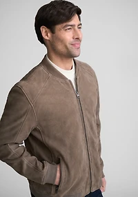 Mauritius Traditional Suede Bomber Jacket