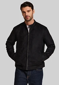 Weatherproof Tailored Fit Microsuede Moto Jacket