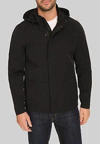 Cole Haan Traditional Fit Hooded Windbreaker Jacket