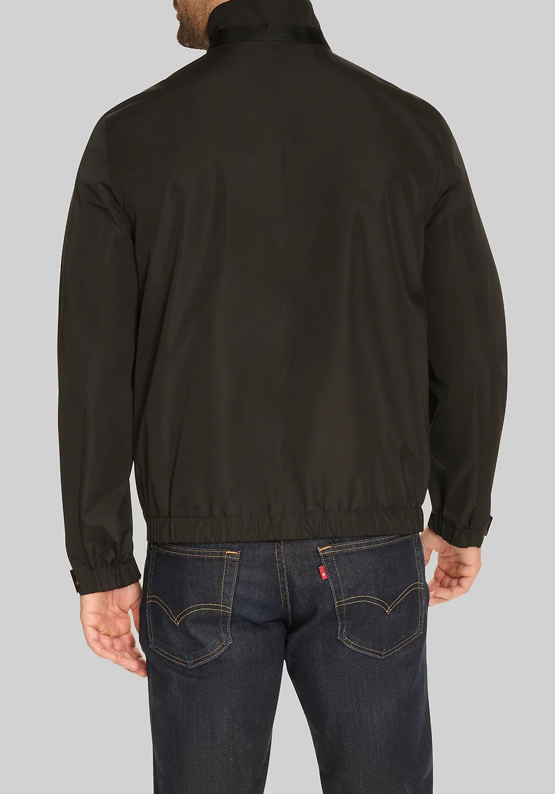 Cole Haan Stand Collar Packable Rain Jacket