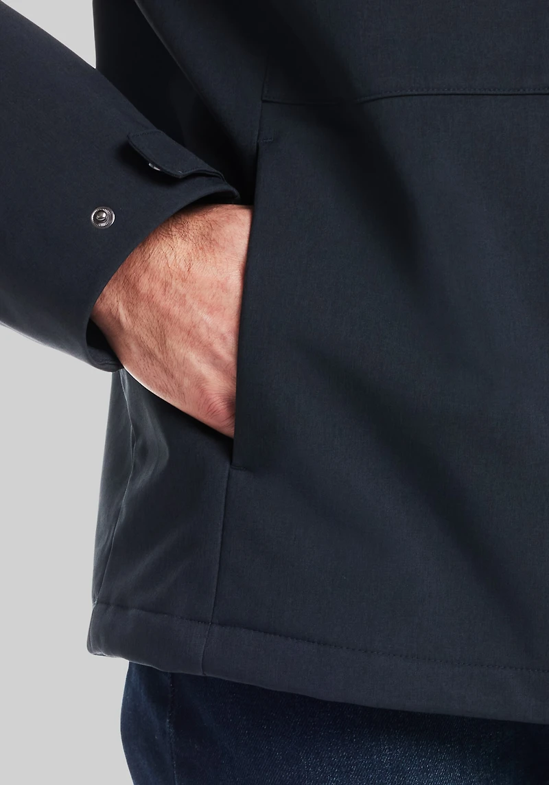 Weatherproof Tailored Fit Unlined Hooded Soft Shell Shirt Jacket