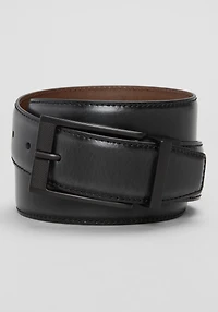 Joseph A. Bank Stitched Feather Edge Two-Tone Reversible Leather Belt