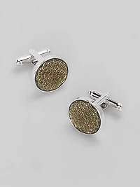 Jos. A. Bank Floral Etched Glass Cufflinks