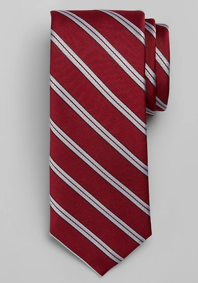 Joseph A. Bank Twill Stripe Narrow Tie