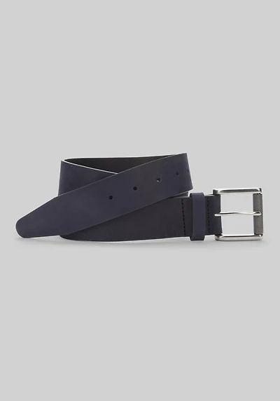 Johnston & Murphy Nubuck Roller Buckle Belt