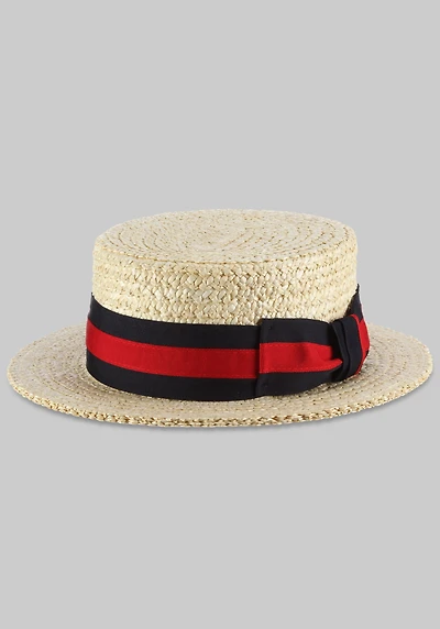 Scala Gondola Braided Boater Hat