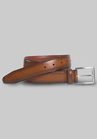Johnston & Murphy Burnished Edge Leather Belt